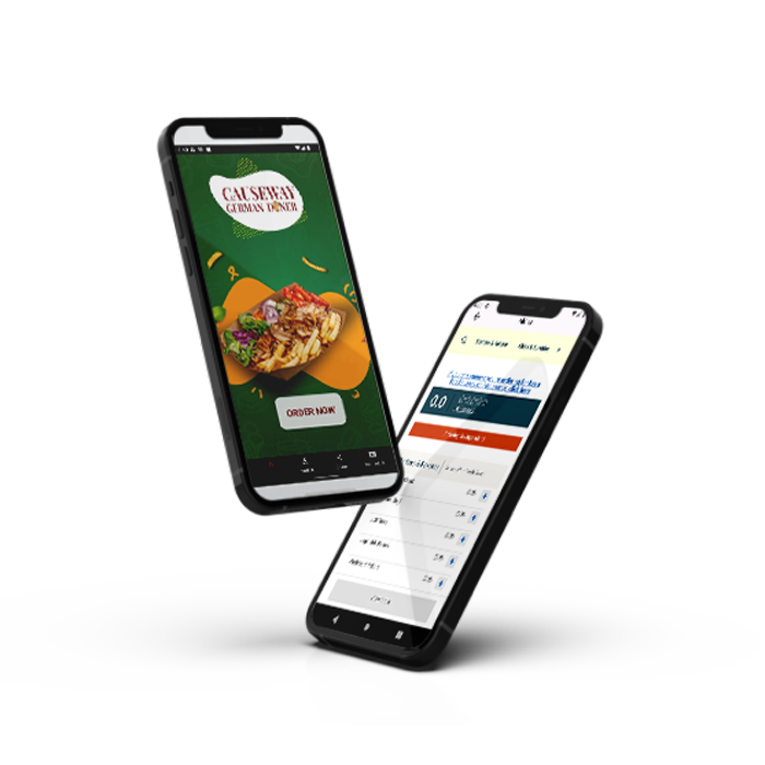 Causeway German doner app mockup